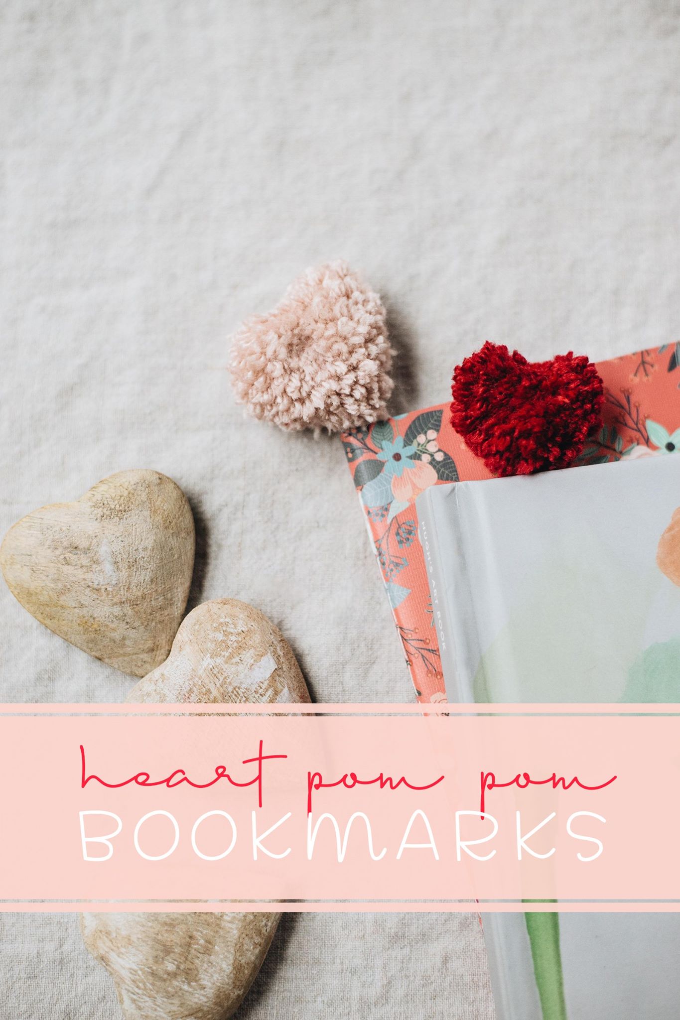 heart pom pom bookmarks casey wiegand