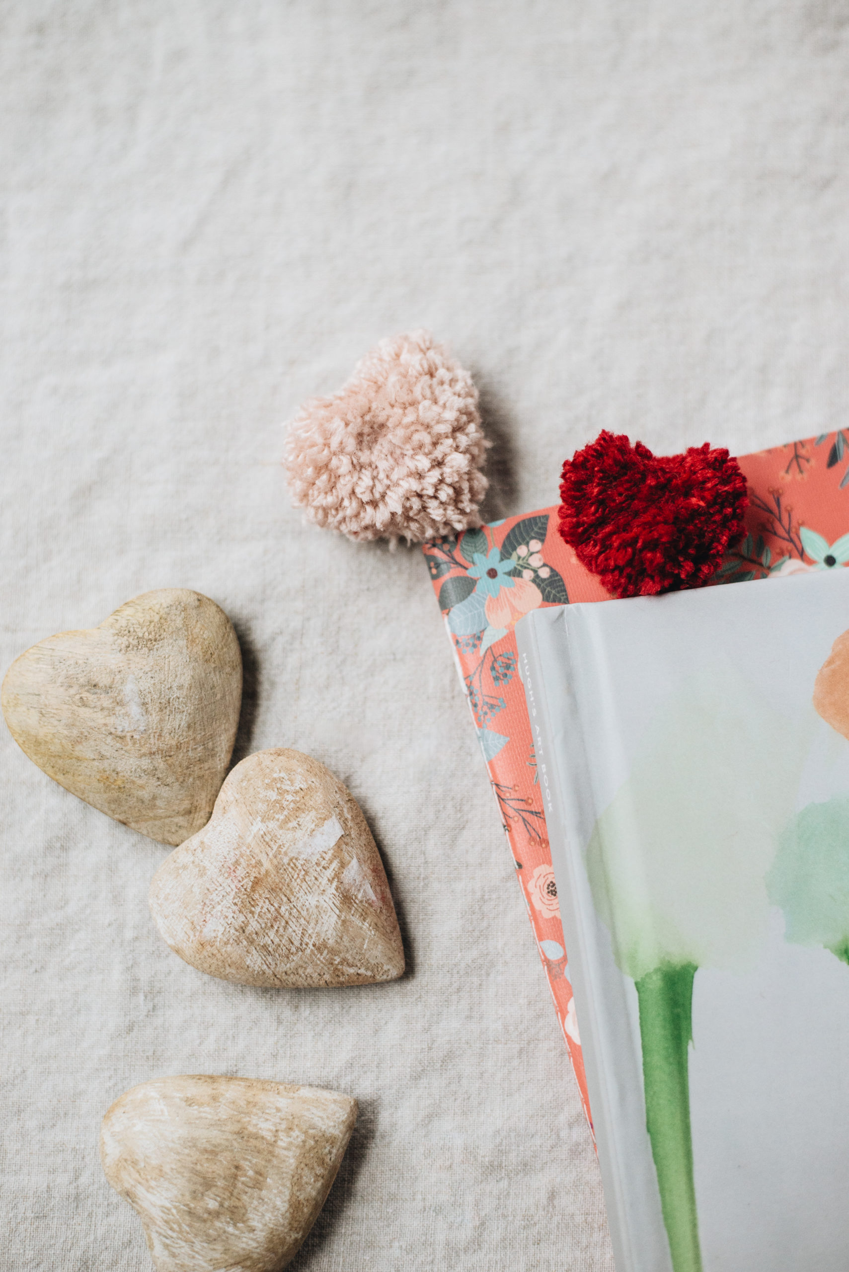 heart pom pom bookmarks casey wiegand