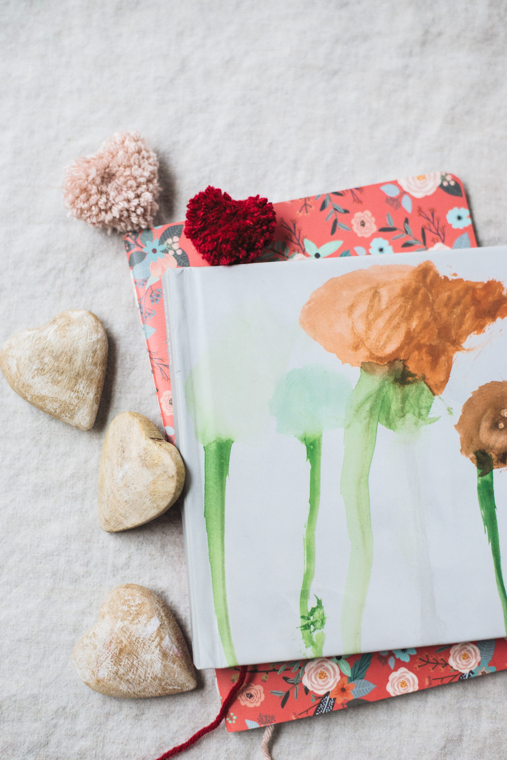 heart pom pom bookmarks casey wiegand