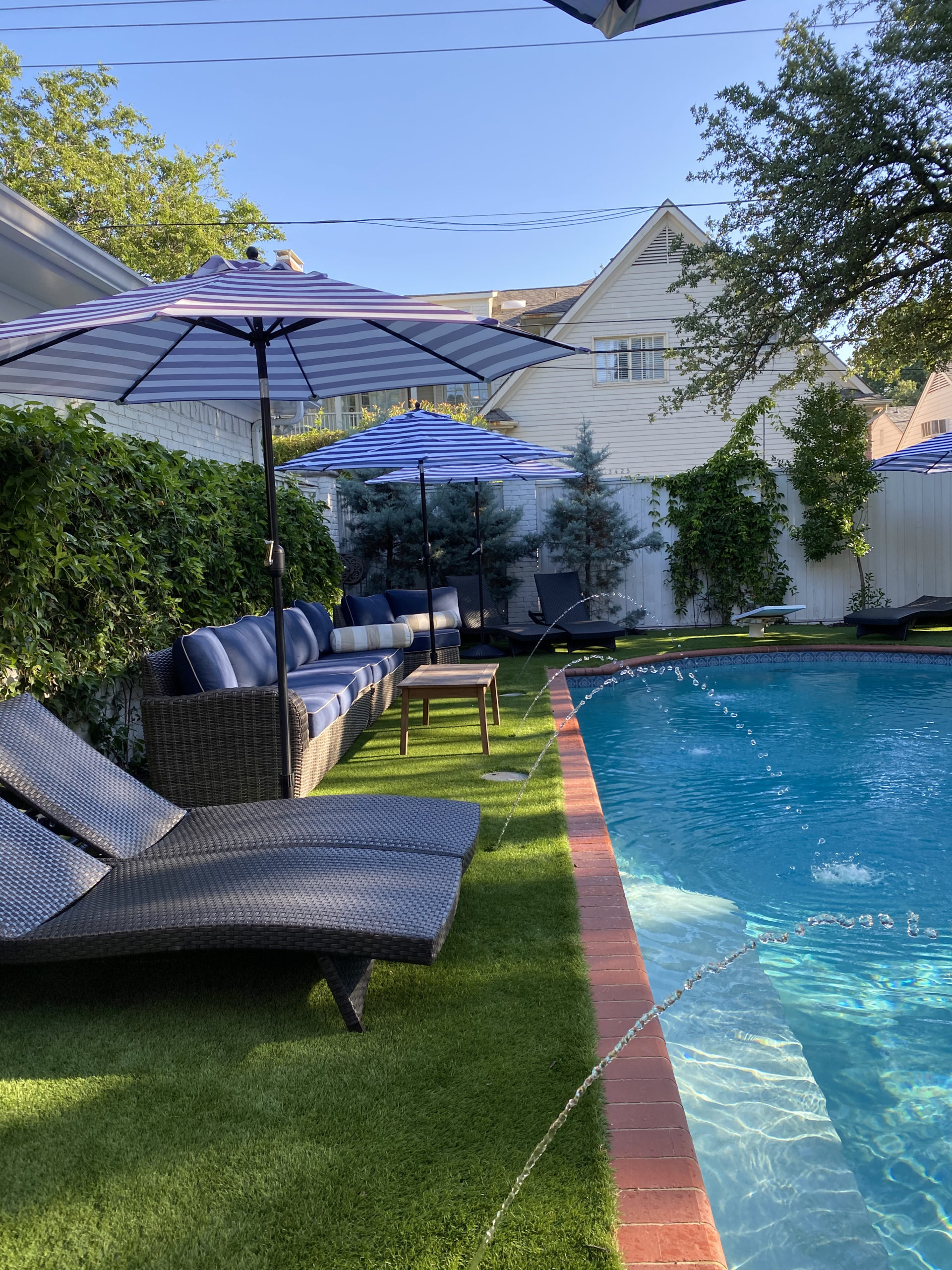 fake grass patio