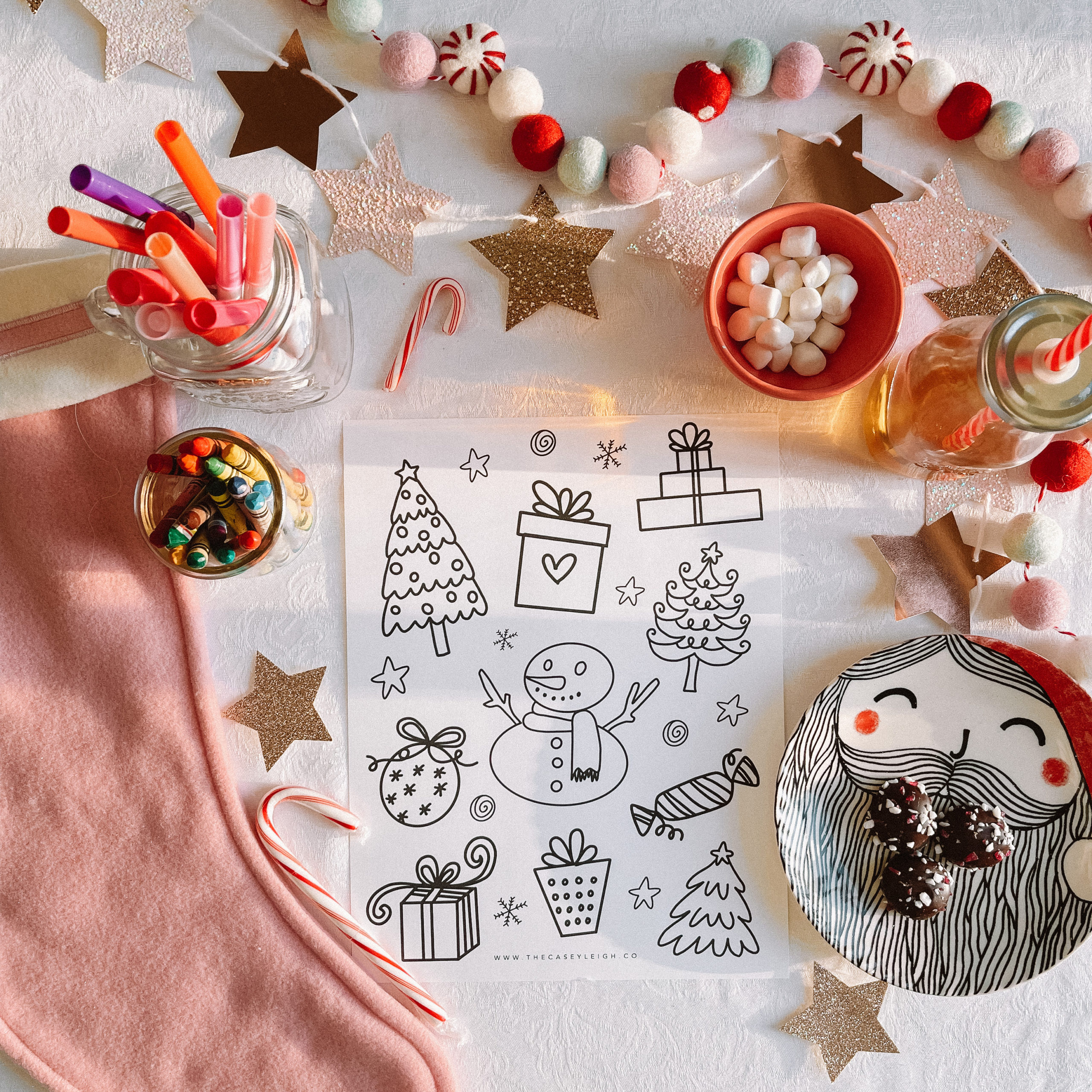Casey Wiegand Artful Home Holiday Coloring Pages