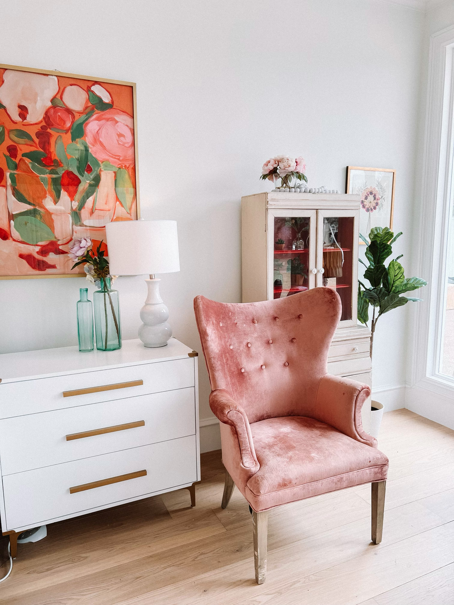primary bedroom accent wall 
