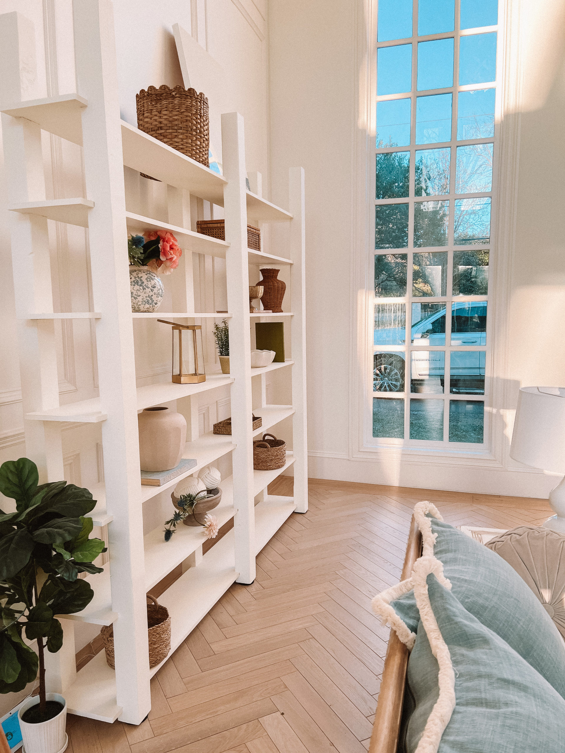 light hardwood floor living room
