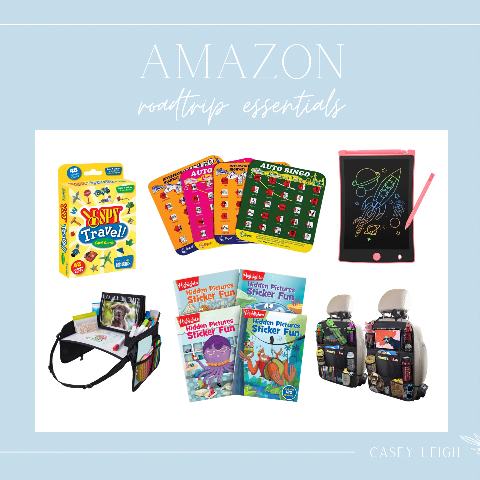 Casey Wiegand amazon roadtrip essentials
