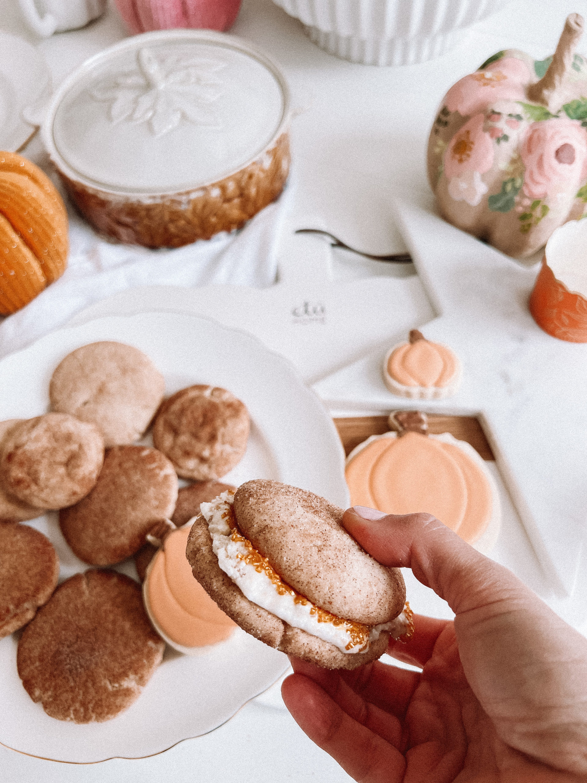 snickerdoodle cookie ice cream sandwich