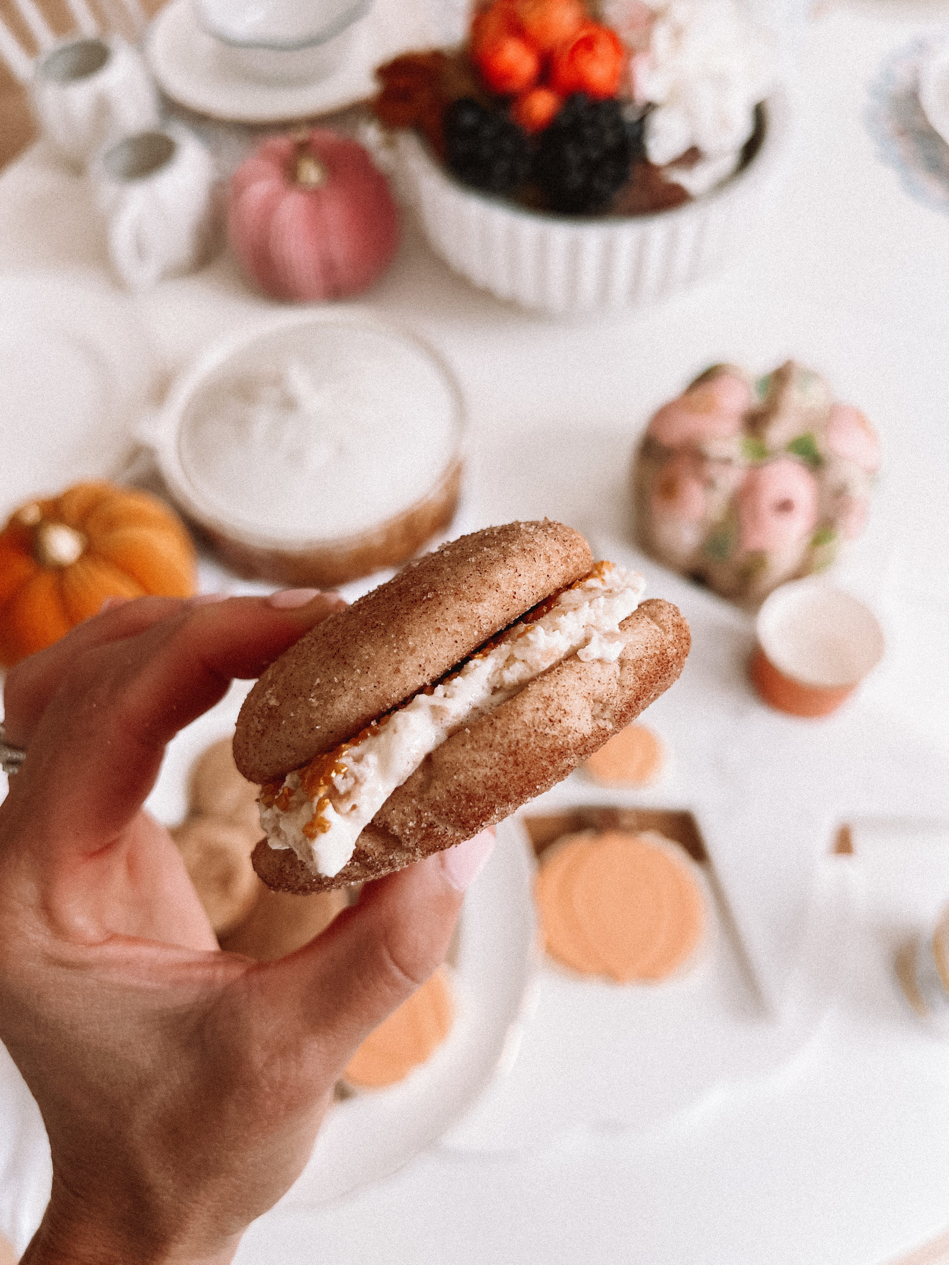 snickerdoodle ice cream sandwich