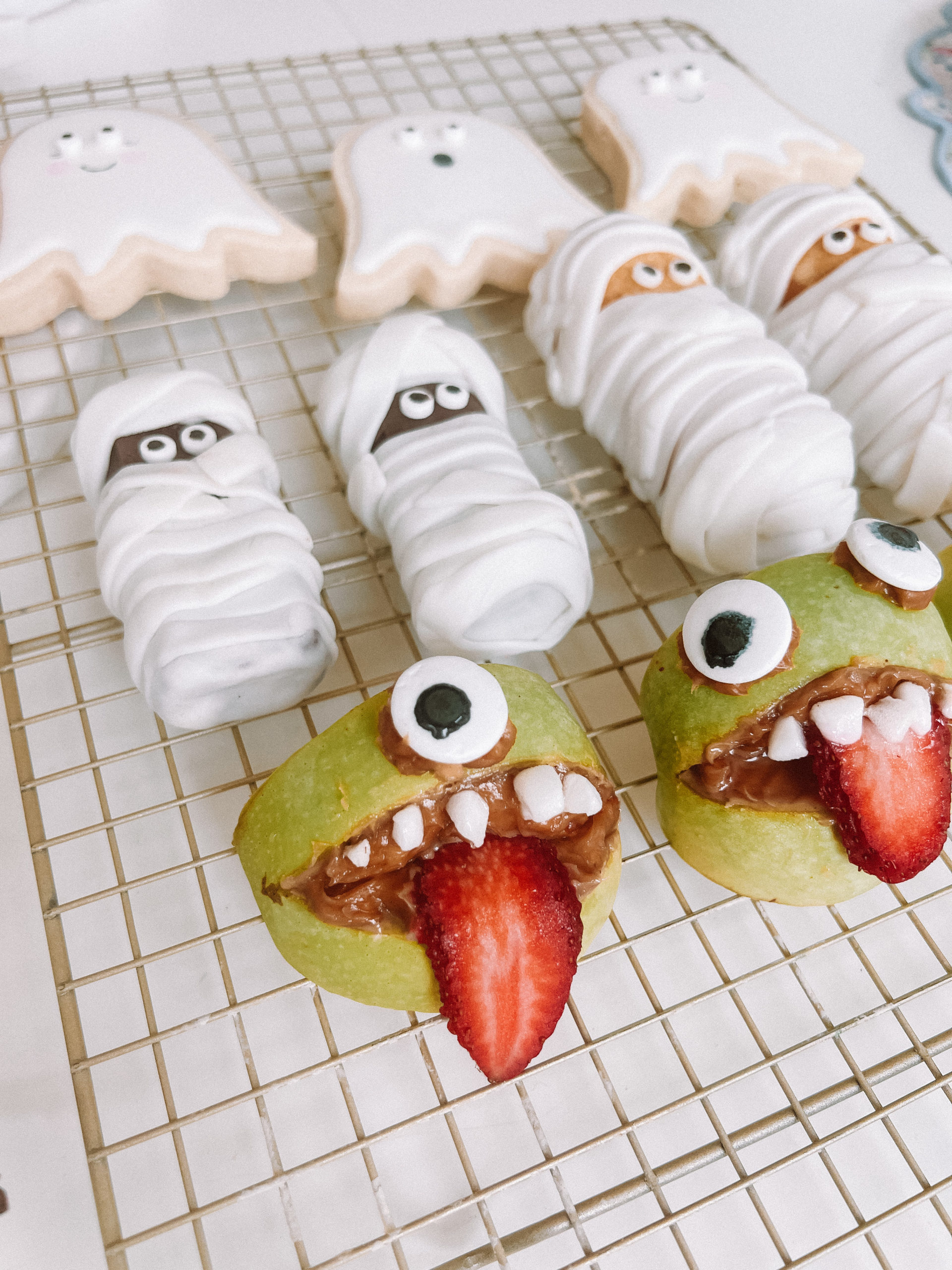 spooky halloween snack board