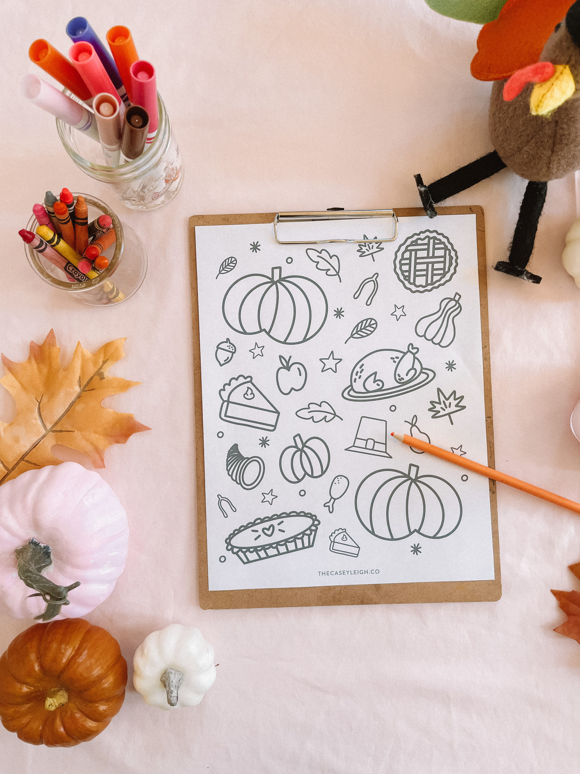 Casey Wiegand november art for toddlers