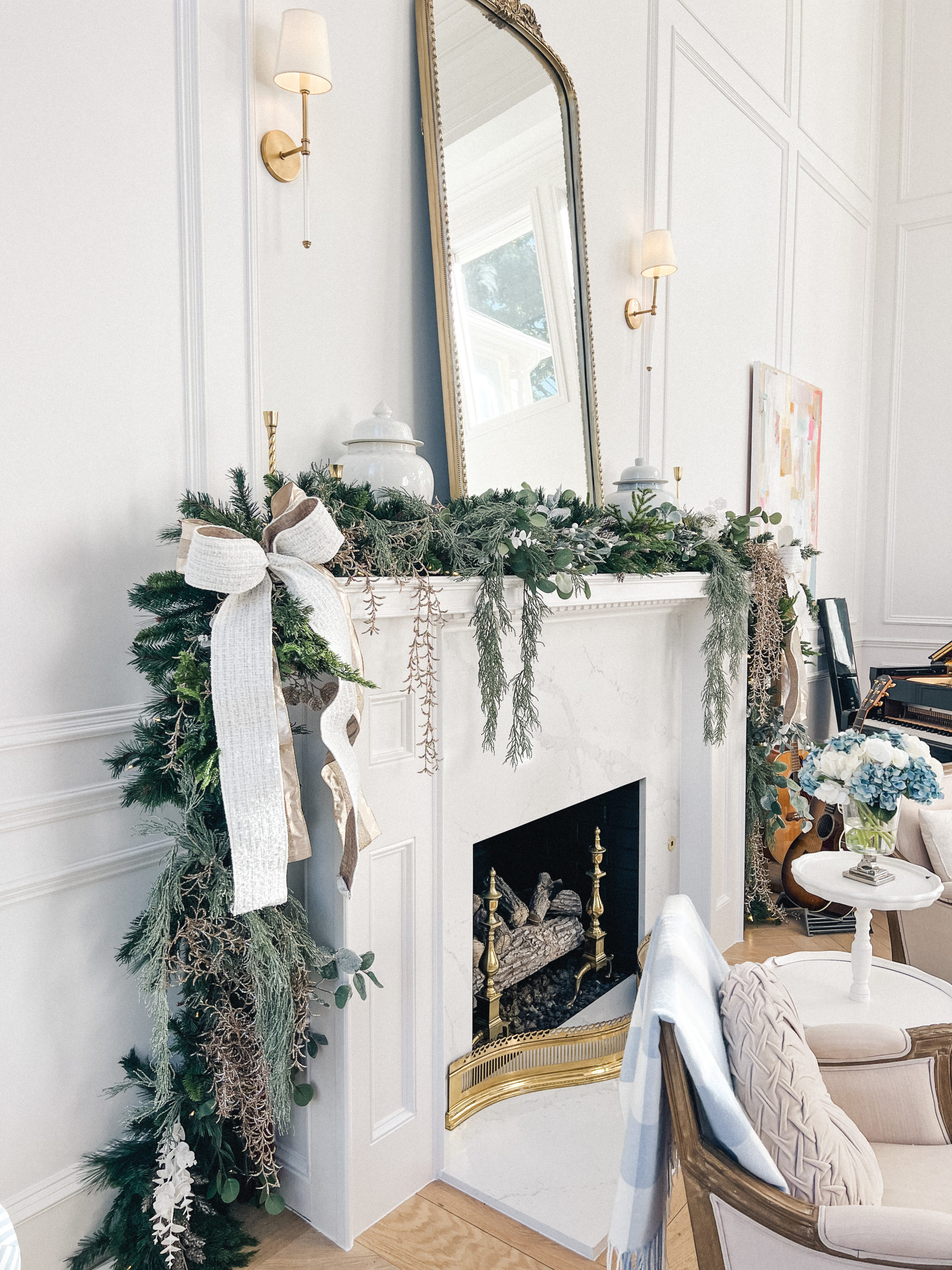 christmas mantle decor fireplaces rustic