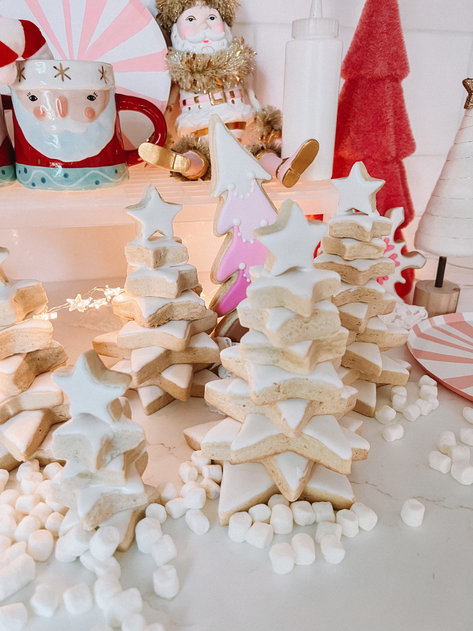stackable christmas tree cookies Casey Wiegand