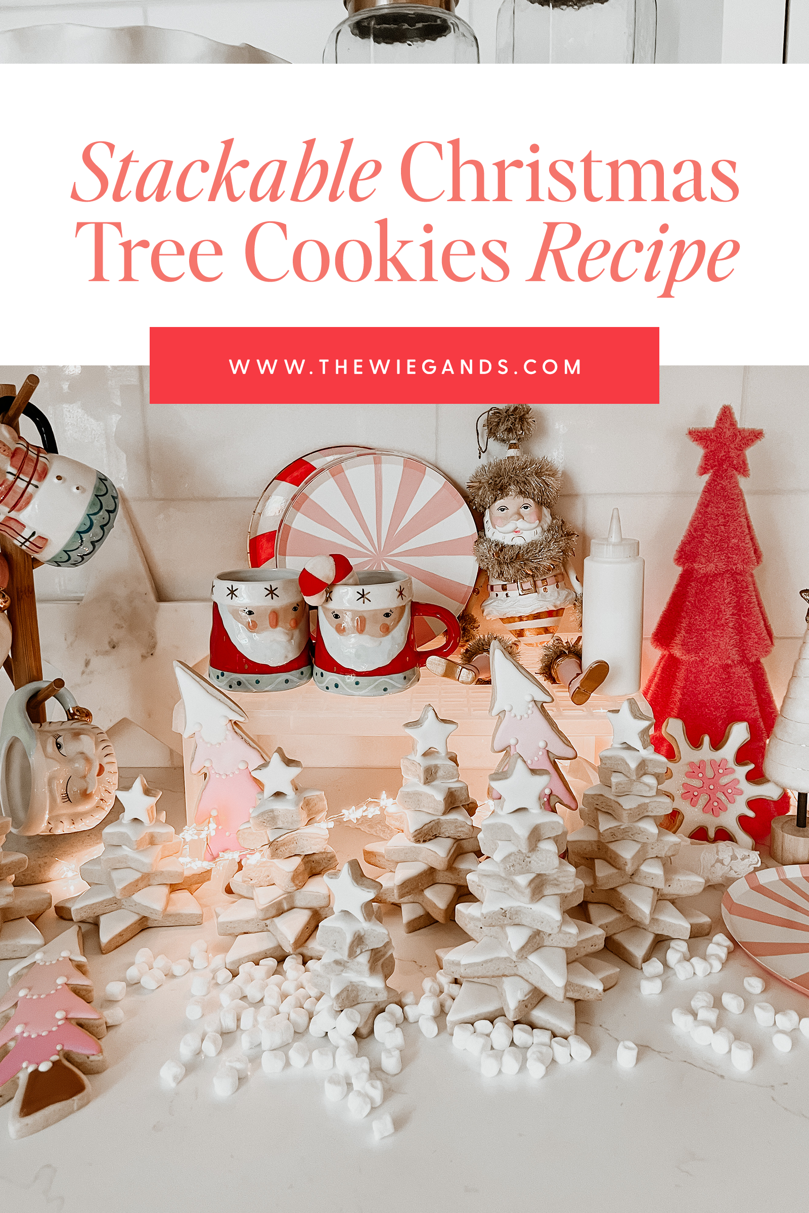 stackable christmas tree cookies pin 3