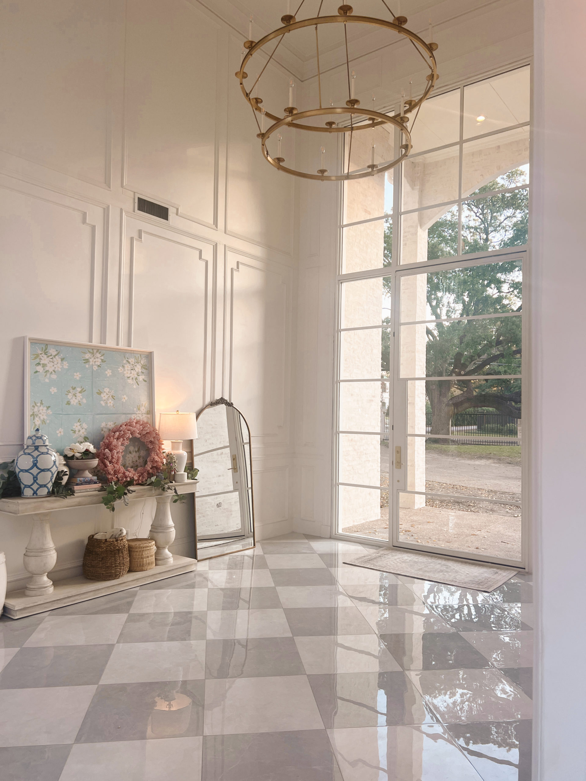 Casey Wiegand white metal frame glass door reveal 