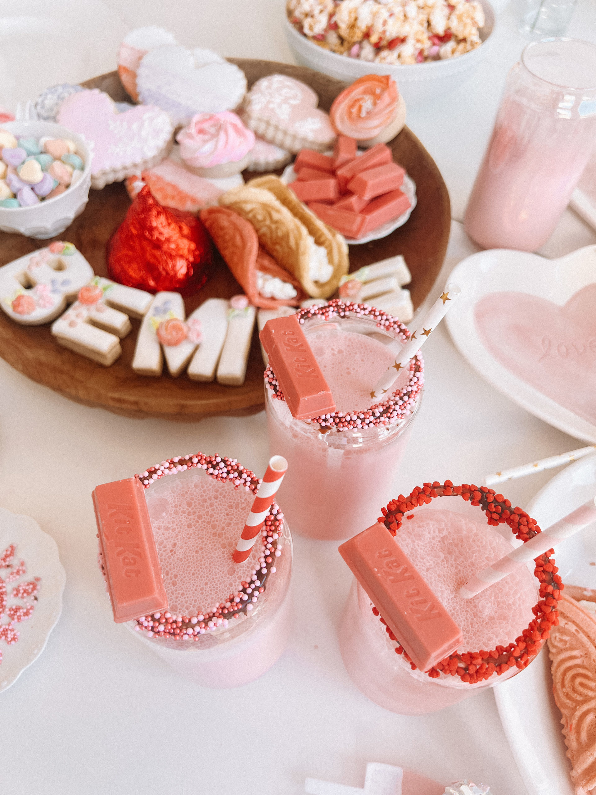 valentine day milkshake