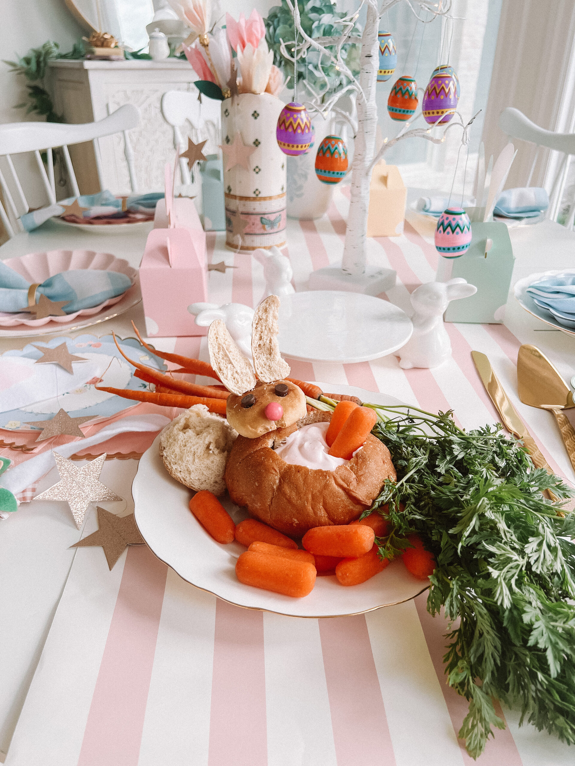 Casey Wiegand bunny bread bowl dip easter appetizer 