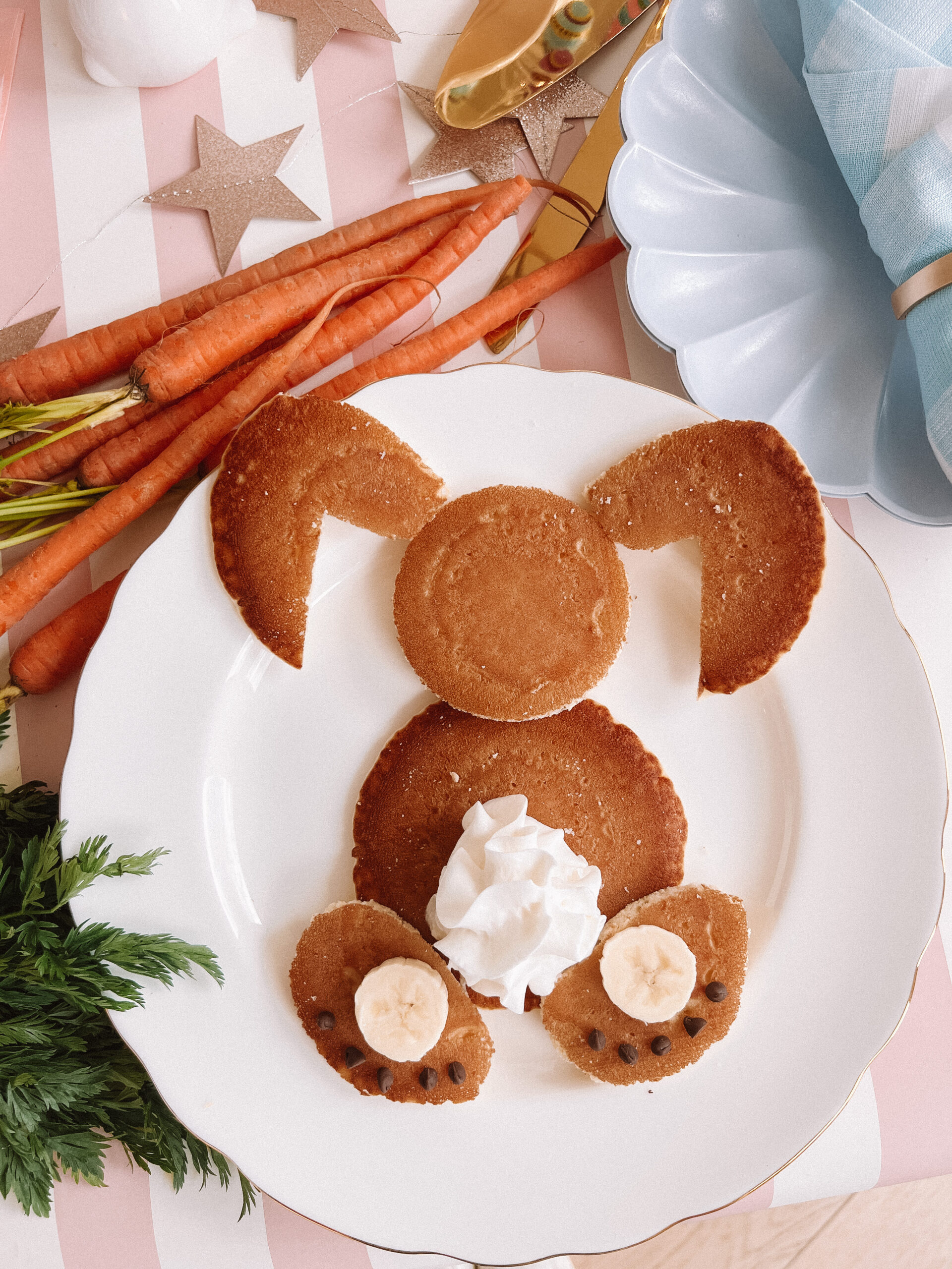 Casey Wiegand bunny pancakes breakfast