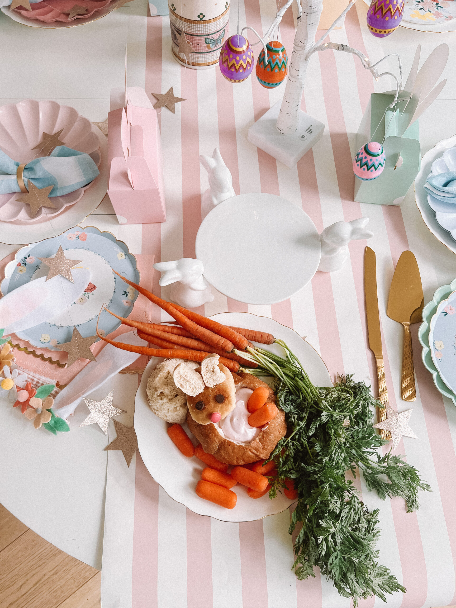 bunny bread bowl dip easter