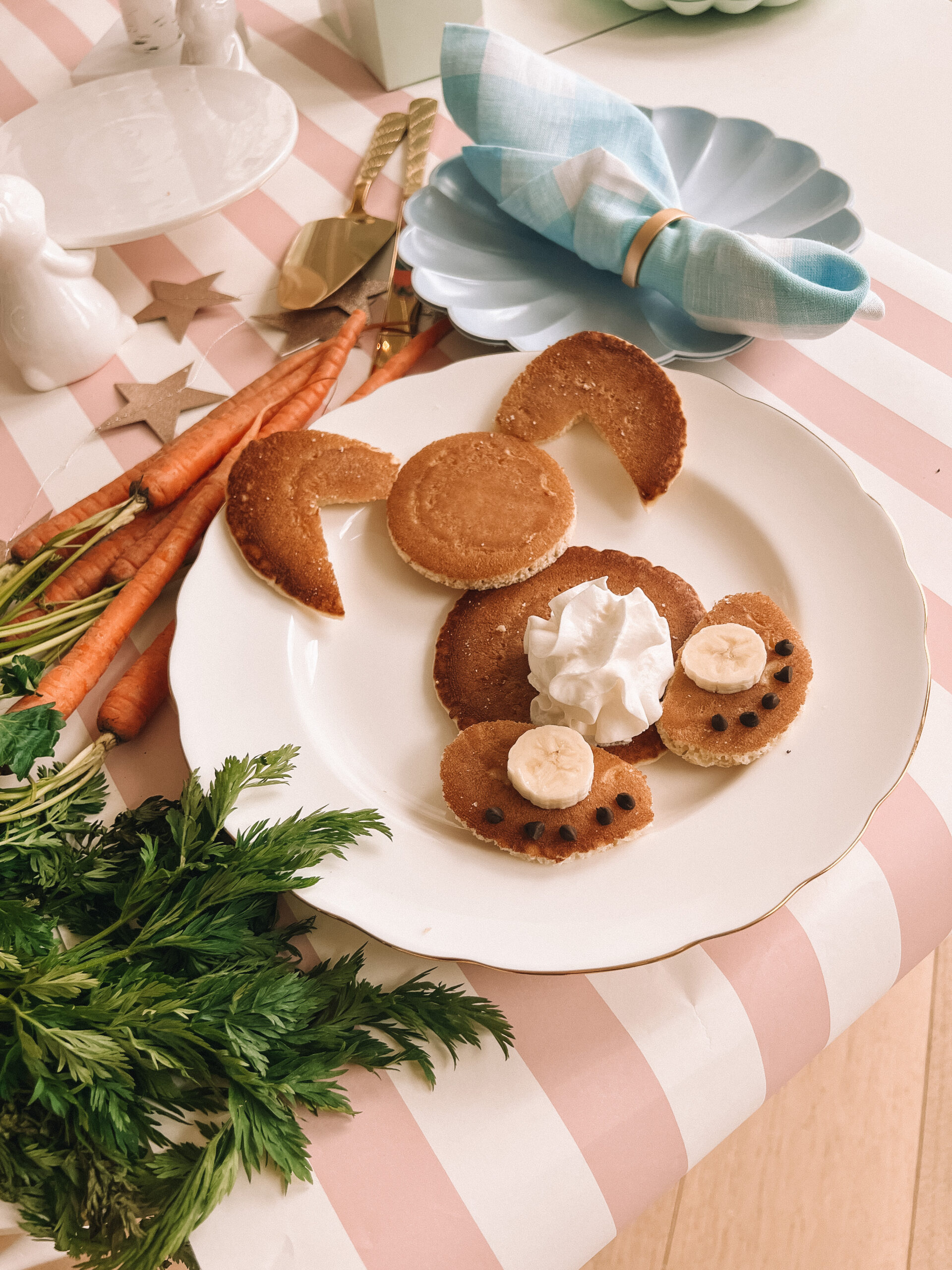 bunny pancakes for easter Casey Wiegand