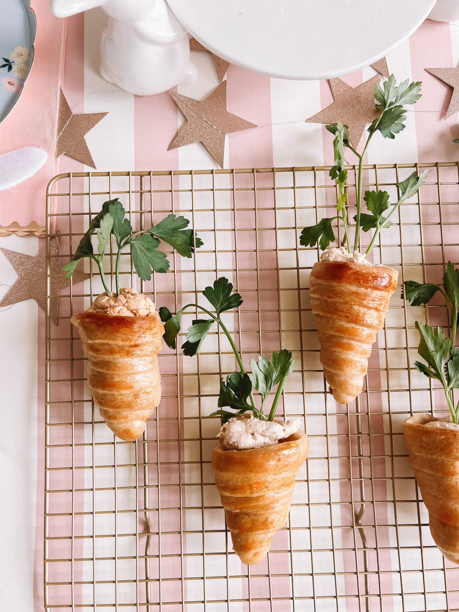 easter croissant carrots