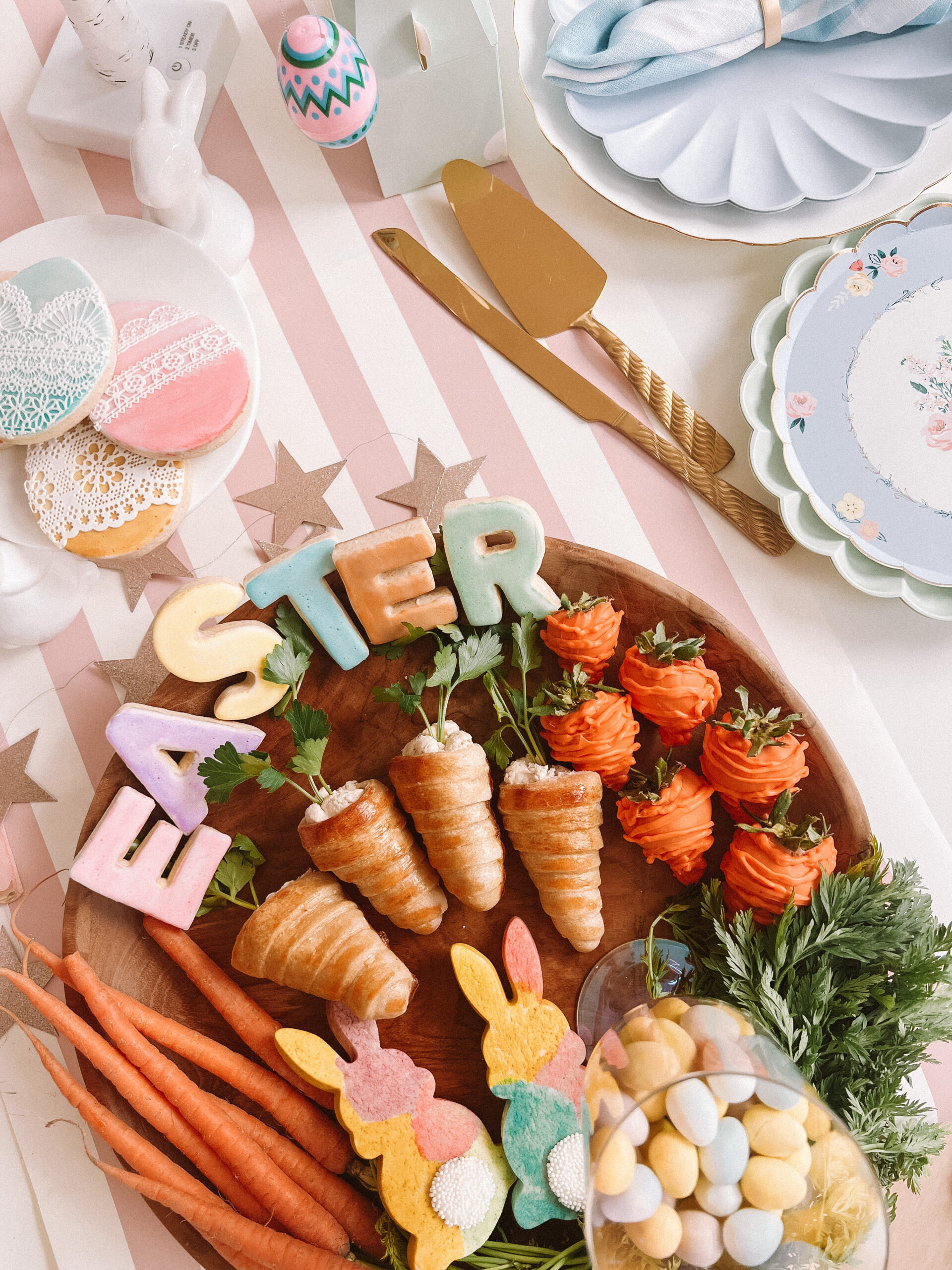 easter snack board kids