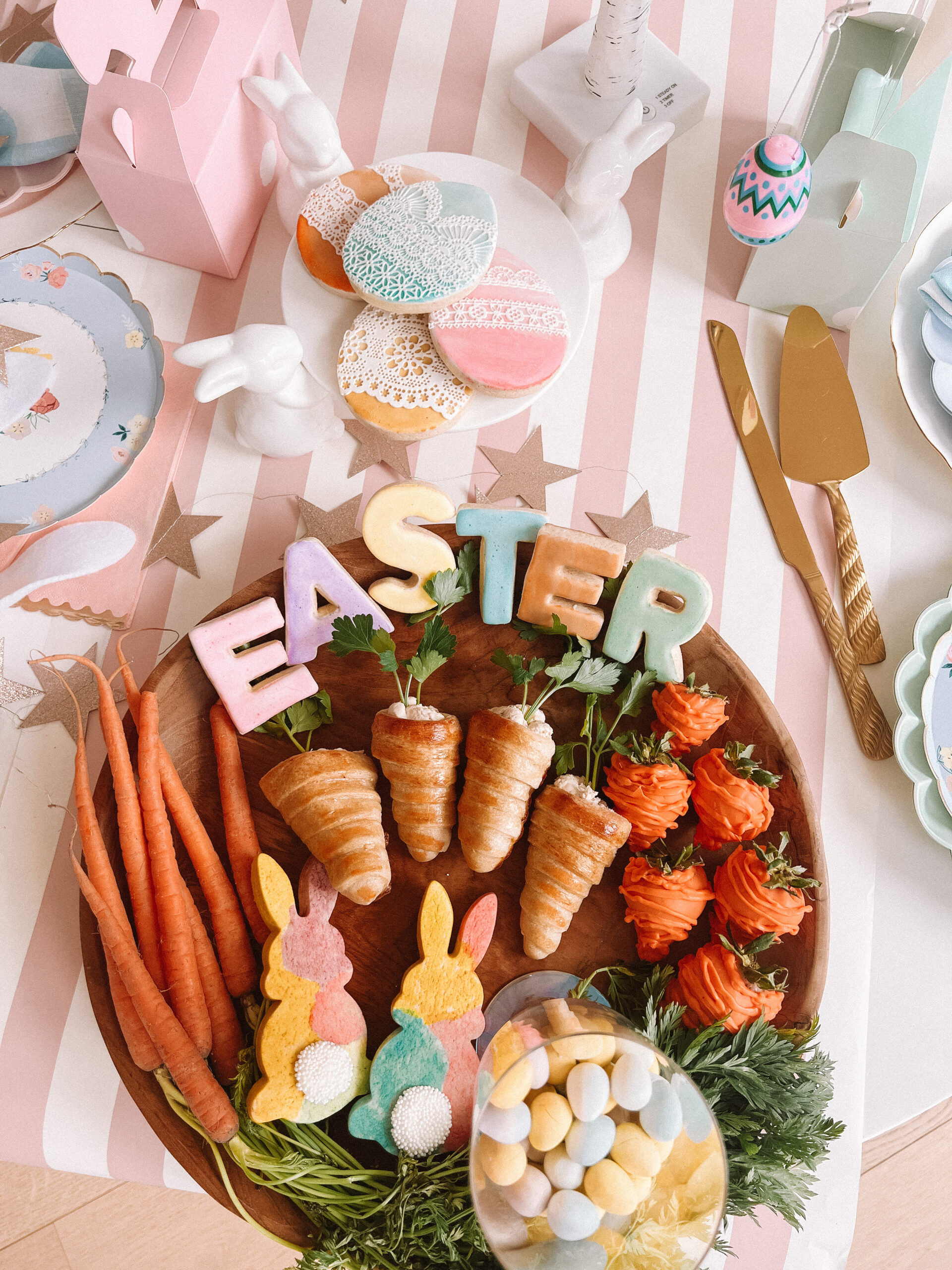 easter snack board
