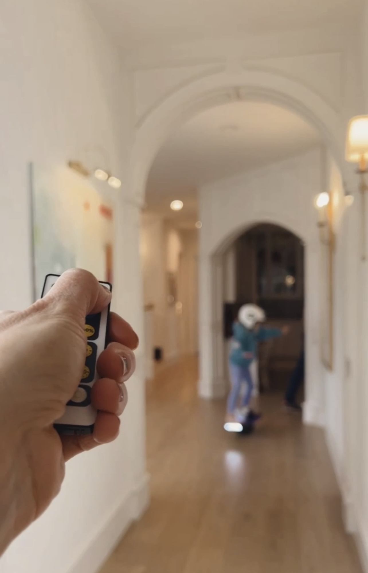 wireless picture light over art 