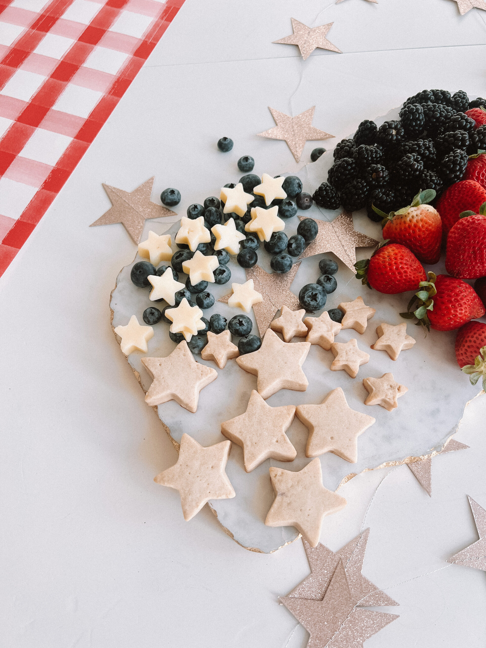 4th of july cake mix cookies
