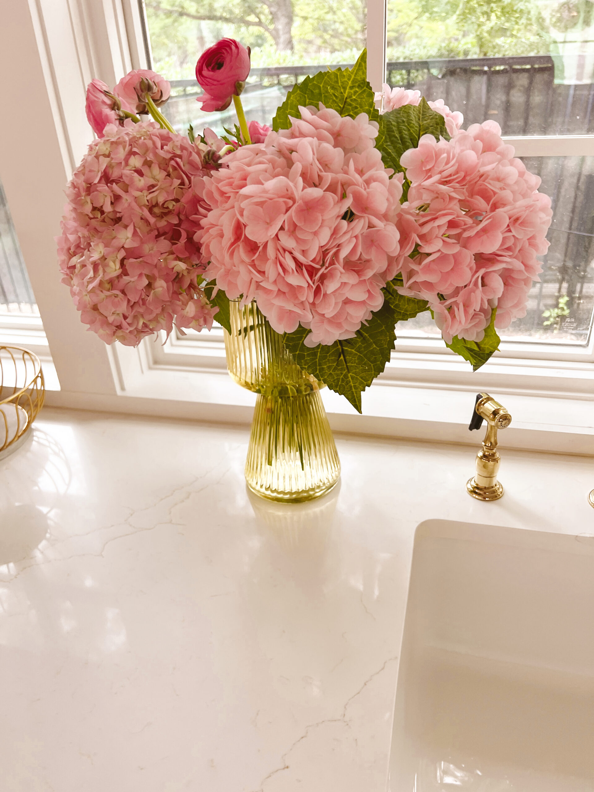 faux floral centerpieces dining room
