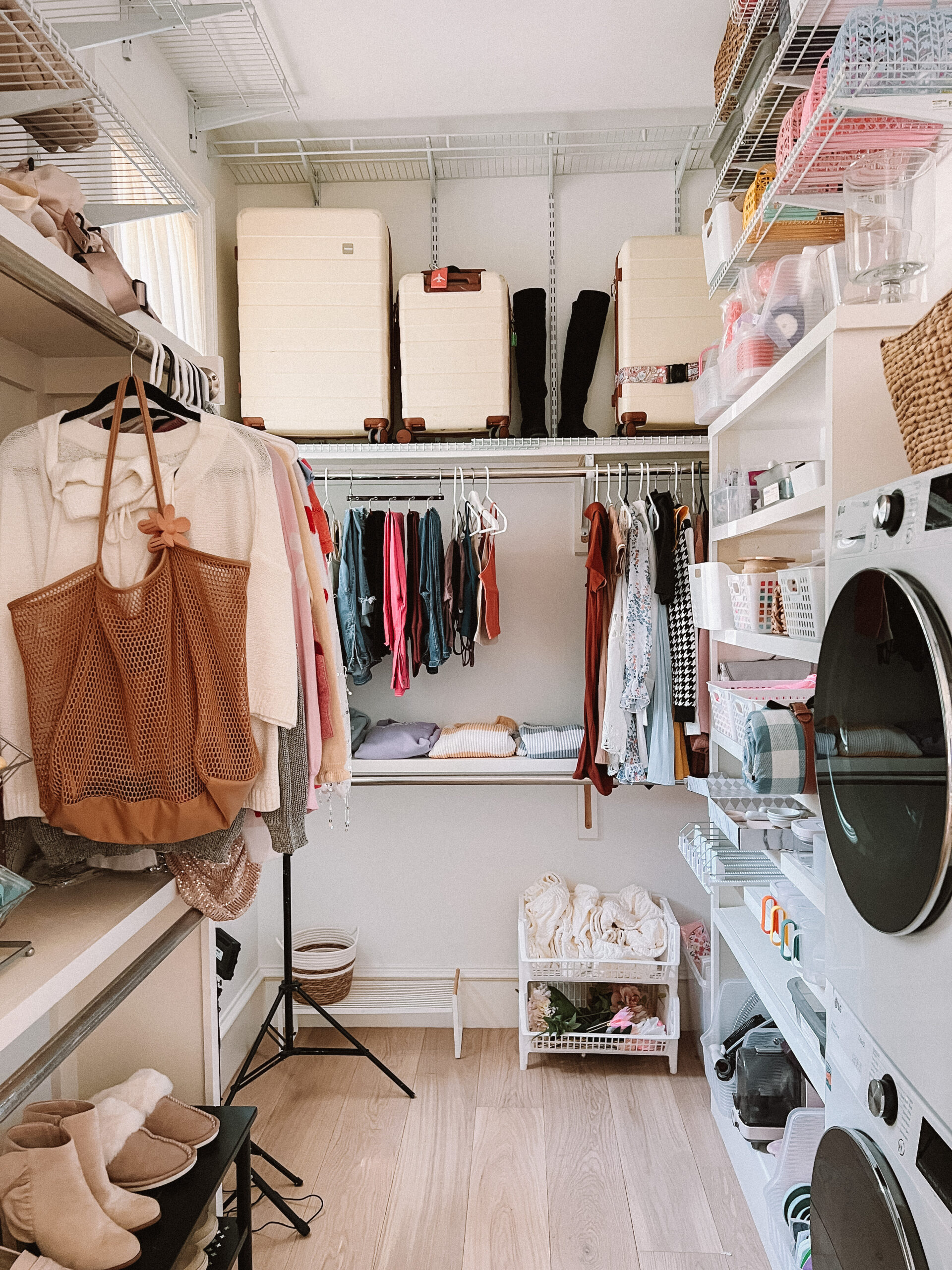 closet organization ideas small walk in 
