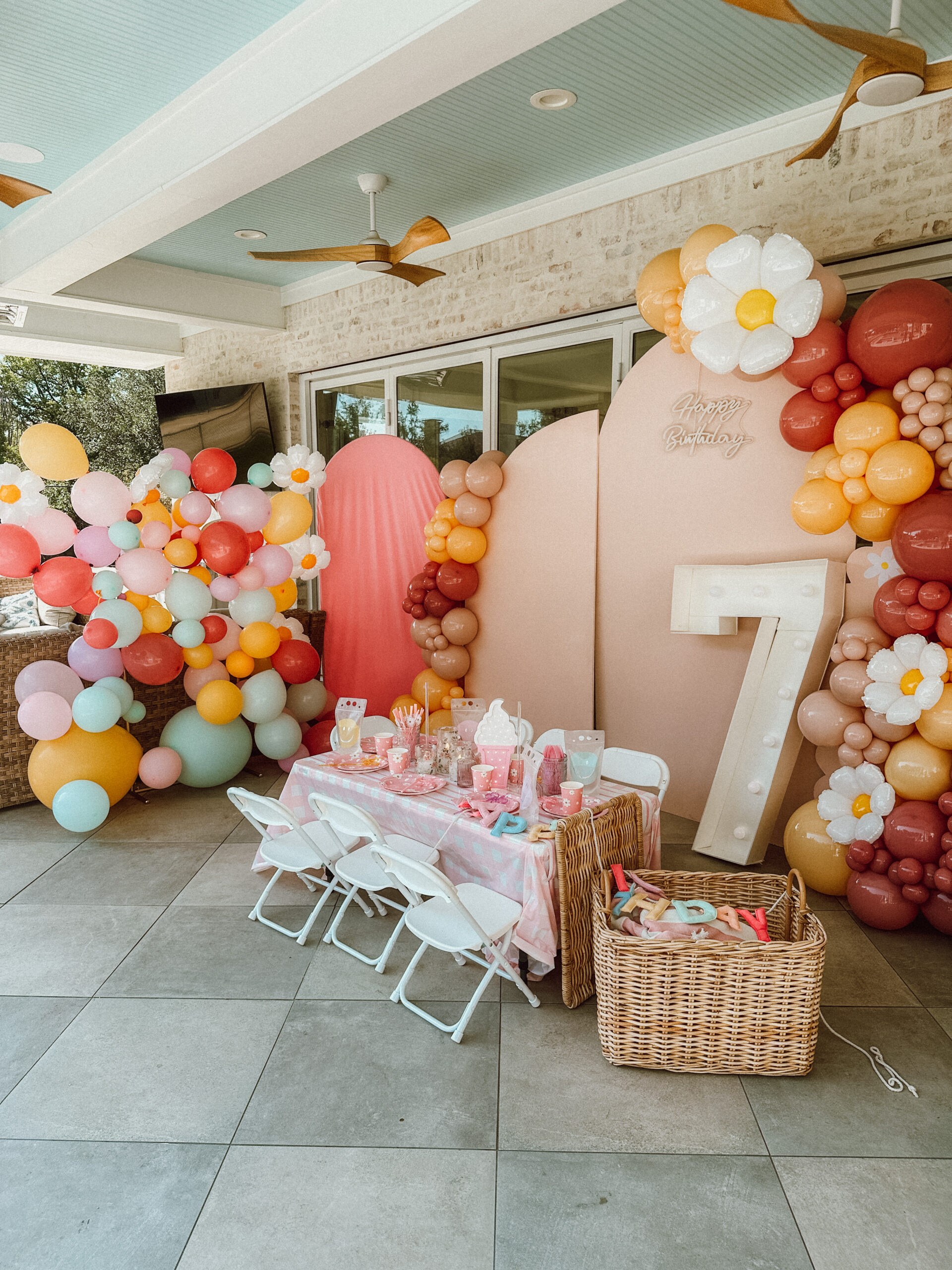 7th birthday party ideas girls theme