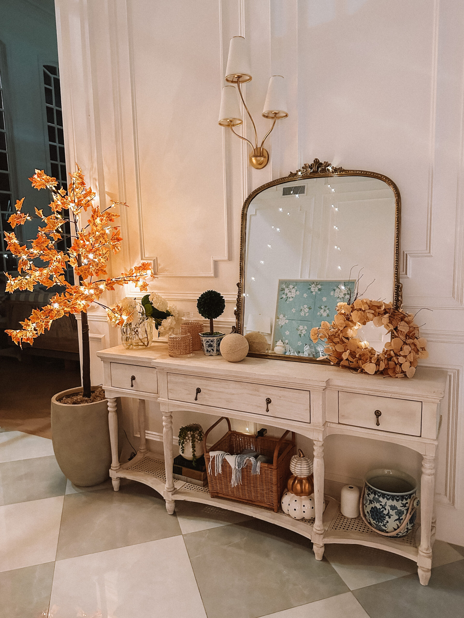 faux fall tree diy