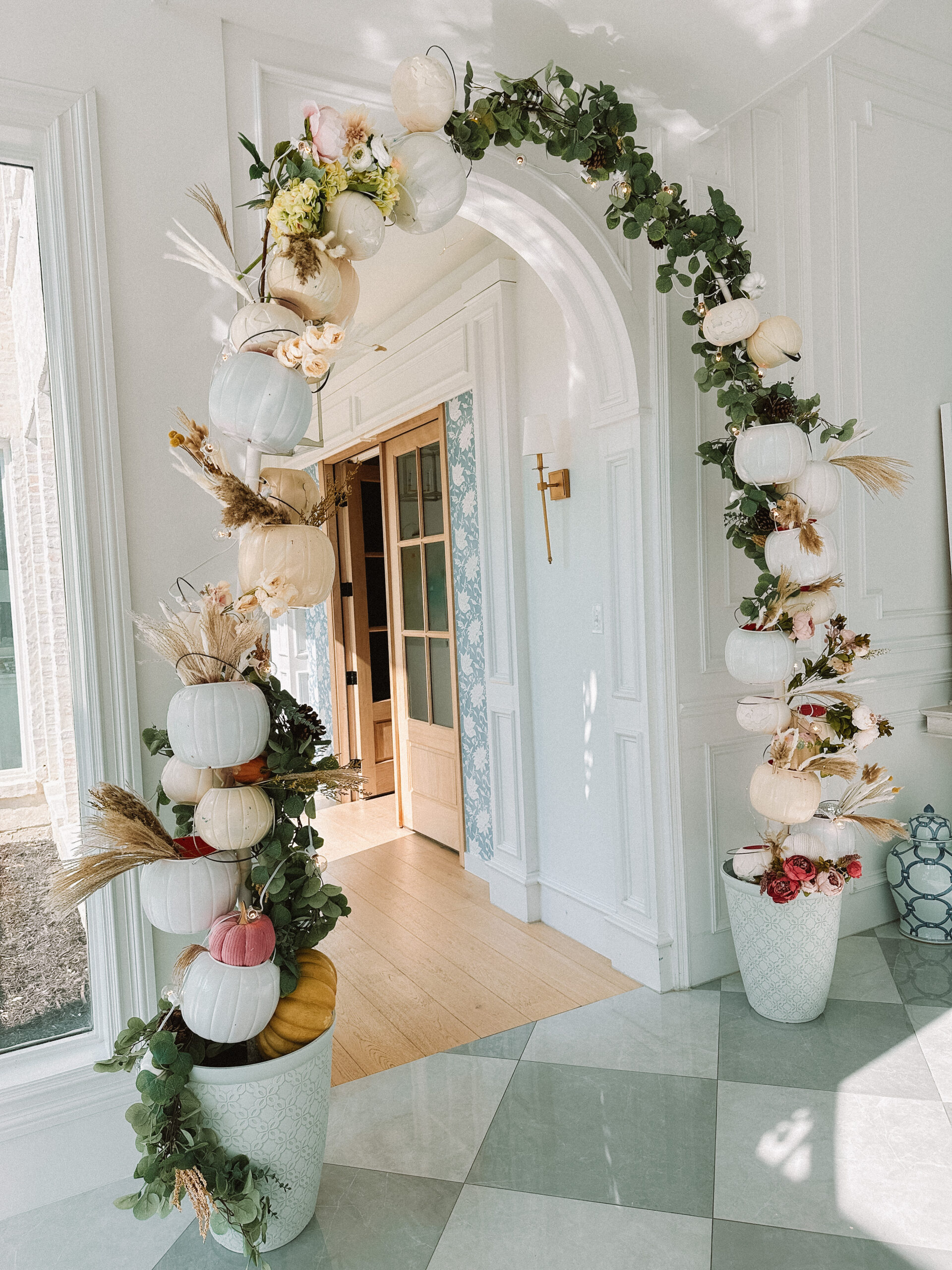 pumpkin archway diy fall