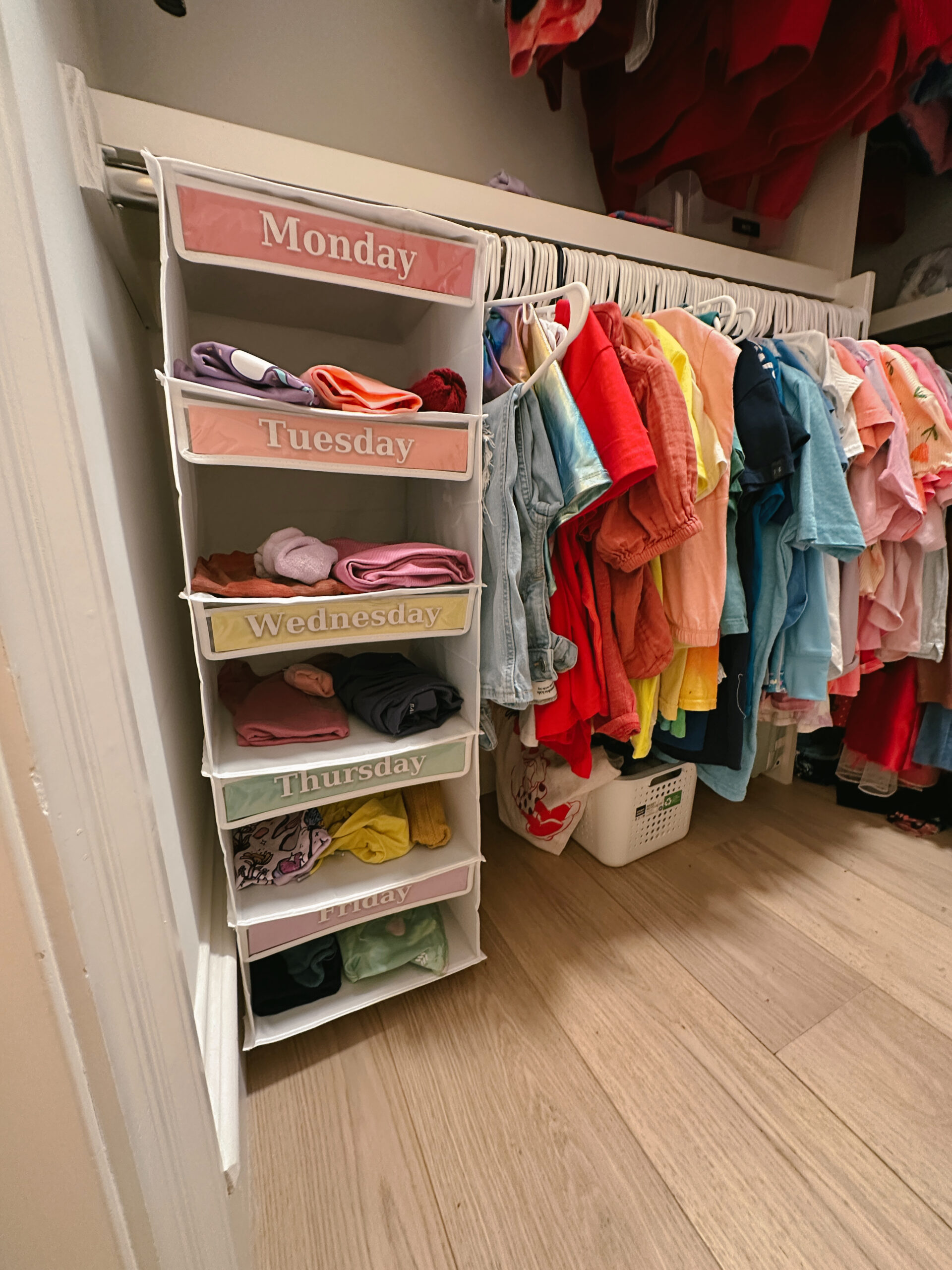 casey wiegand kids weekly clothes organizer diy