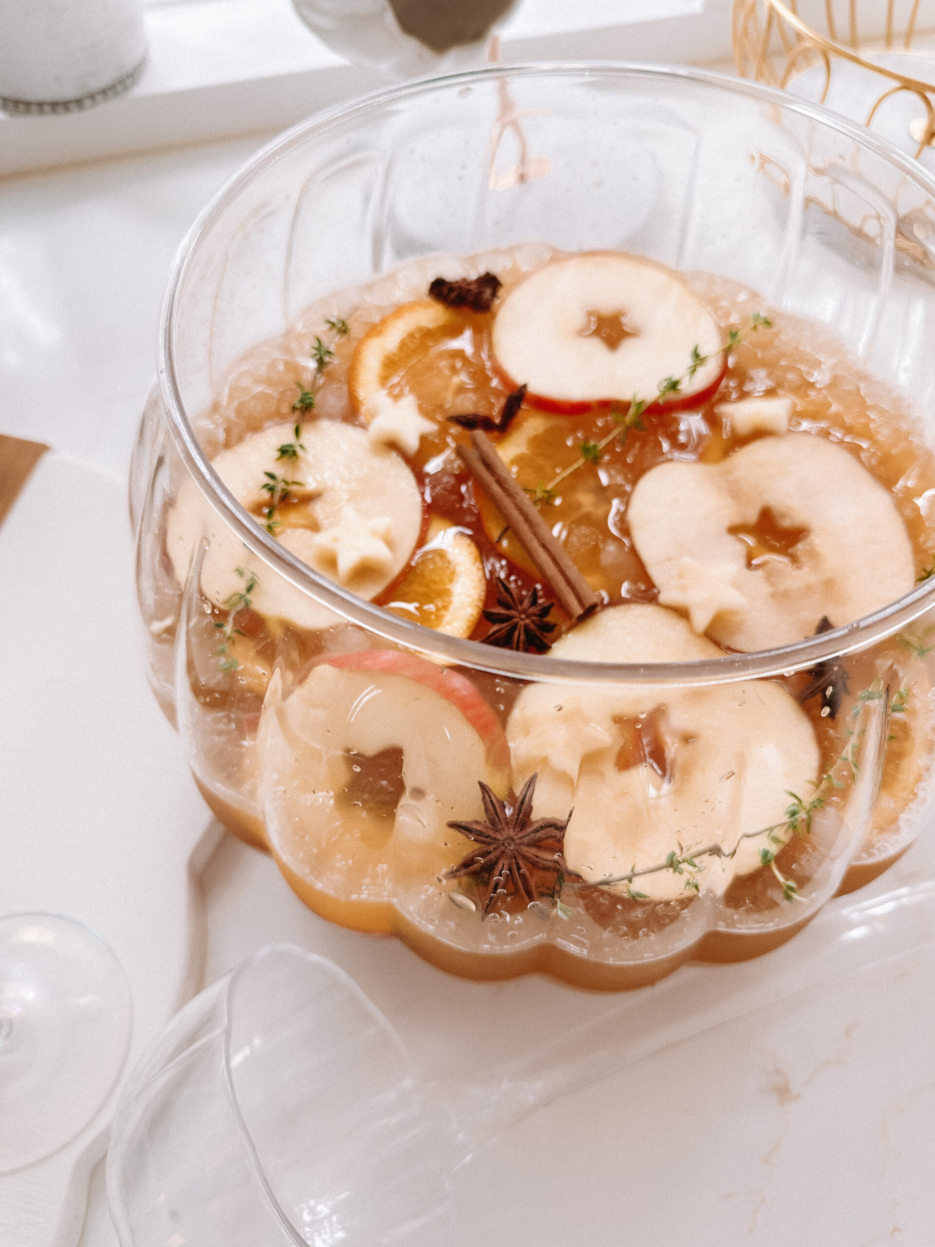 fall harvest sparkling apple cider punch