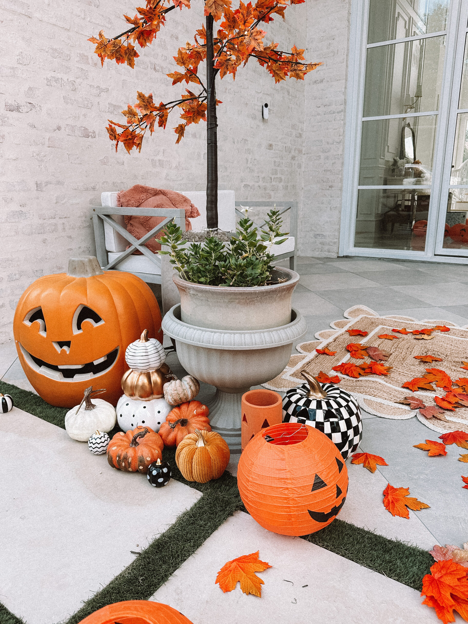 halloween front porch decor farmhouse