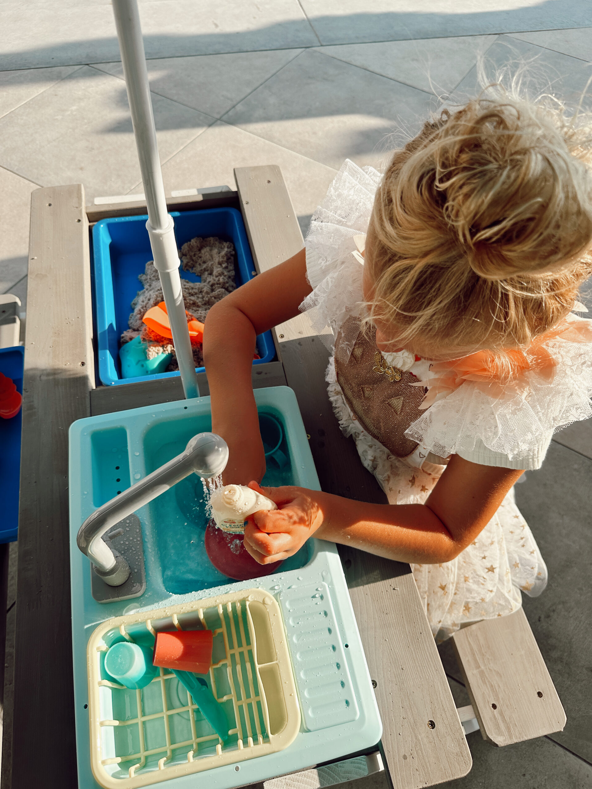 kids play table painted 