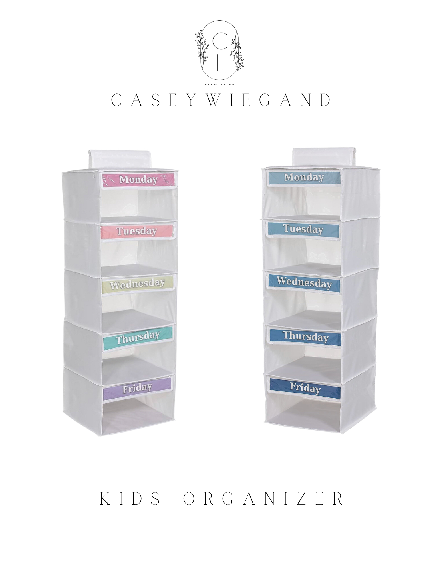 kids weekly clothes organizer amazon