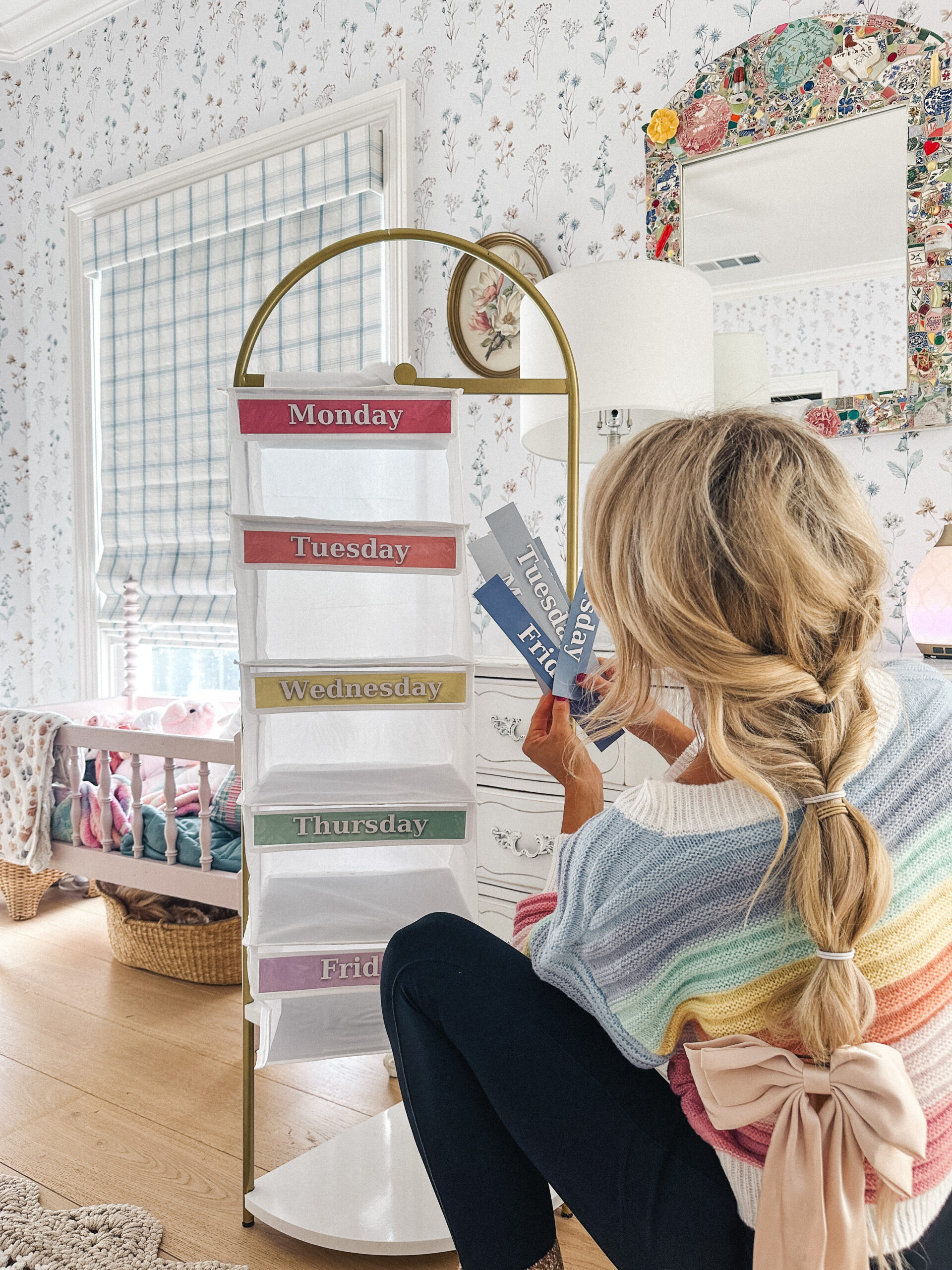 kids weekly clothes organizer children