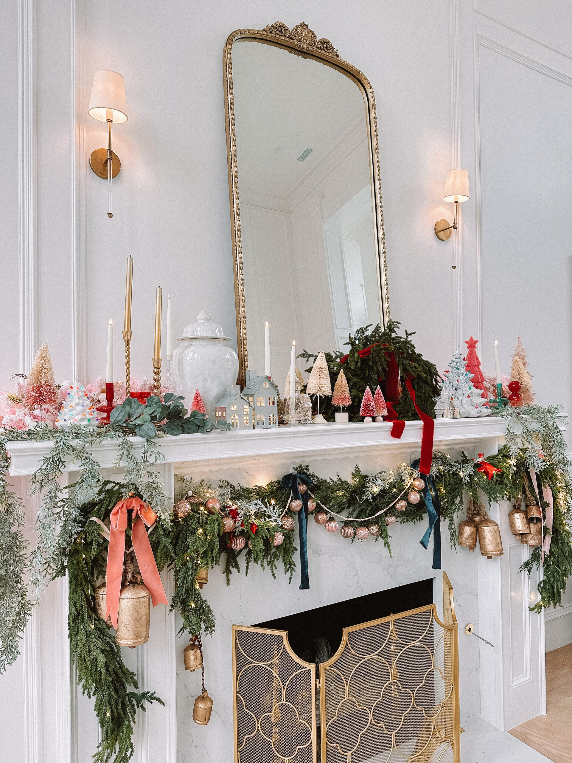 christmas mantle garland casey wiegand