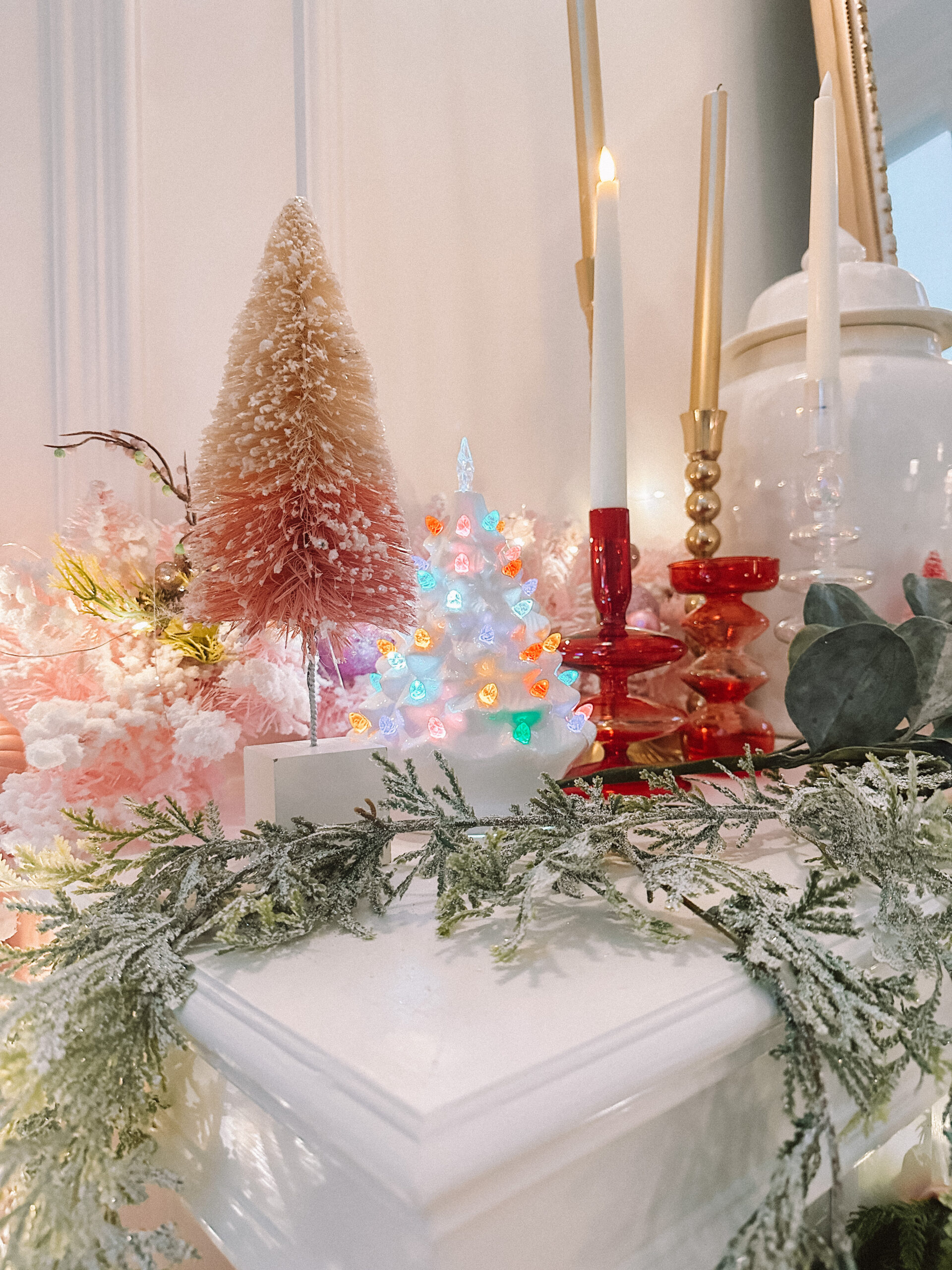 christmas mantle ideas fireplace casey wiegand