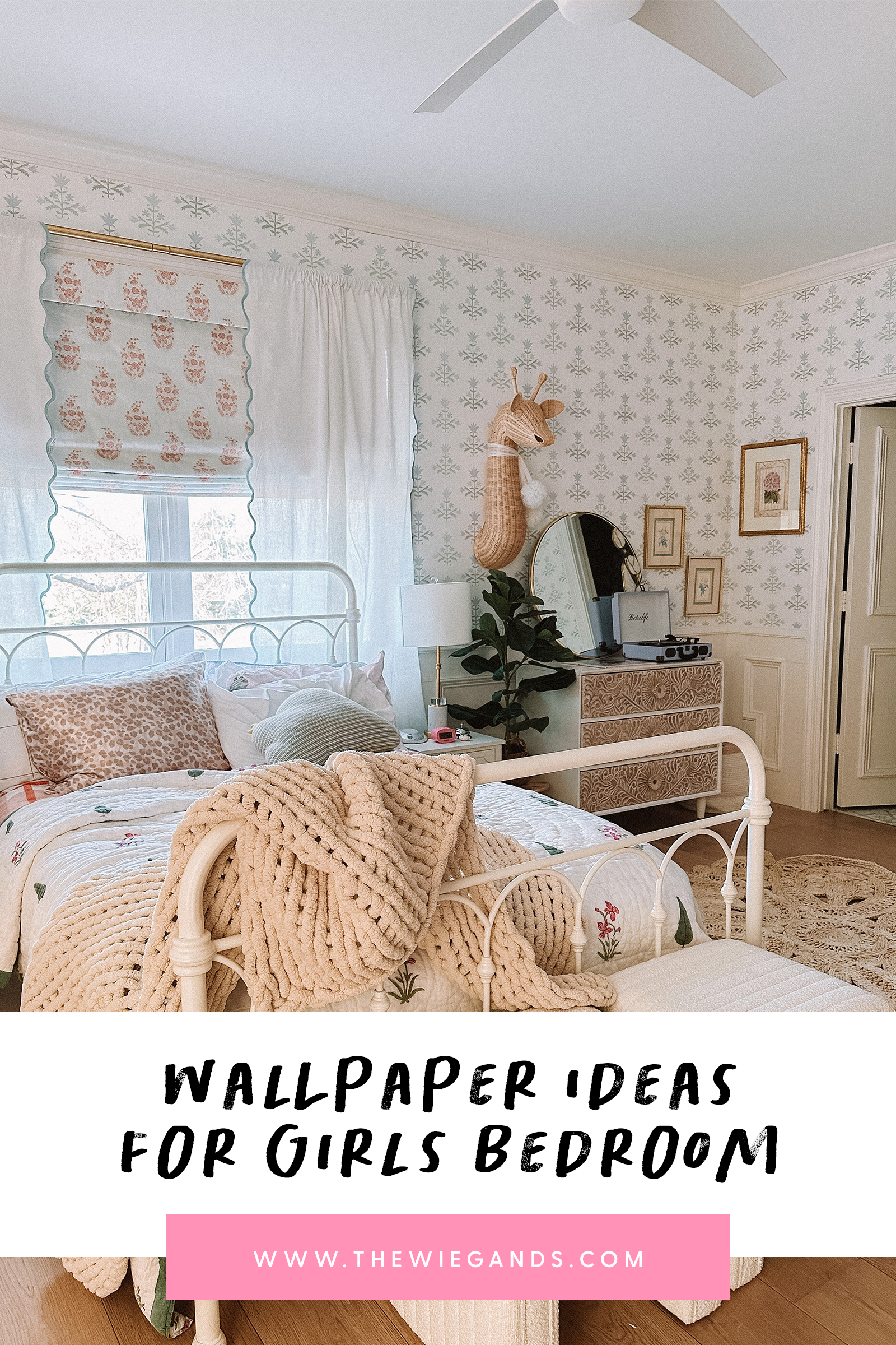 girls bedroom ideas with wallpaper pin 3